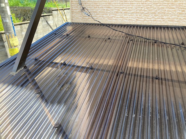 波板の取り付け後・全体